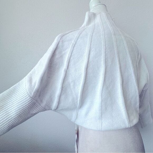 Commense Mock Neck White Piping Chunky Turtleneck SZ XS NEW - Picture 10 of 15